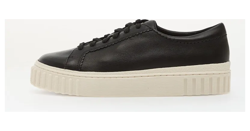 Clarks Mayhill Walk Black Leather Zwart