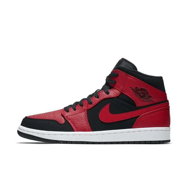 Air Jordan Nike AJ I 1 Mid Reverse Bred (2018) (554724-054)