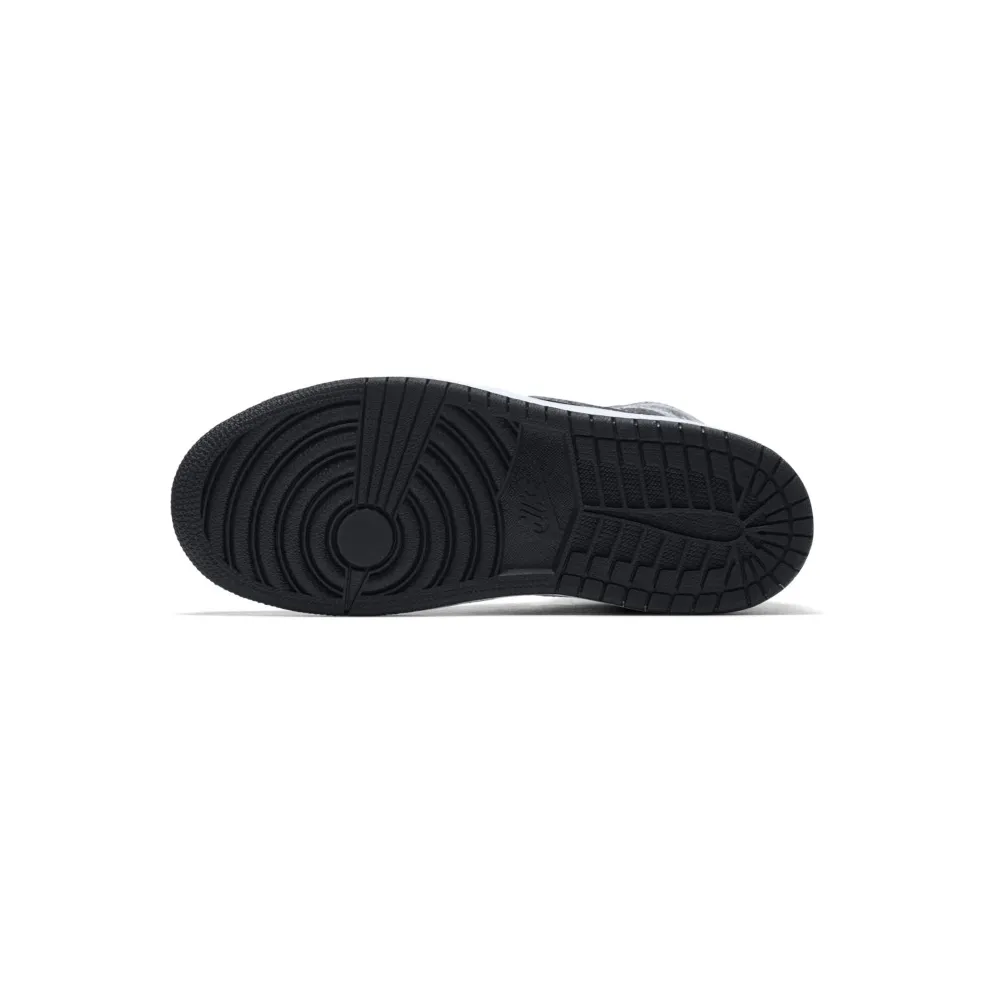 Jordan 1 Retro High Shadow 2018 (PS) Black/Shadow Grey-White (AQ2664-013)