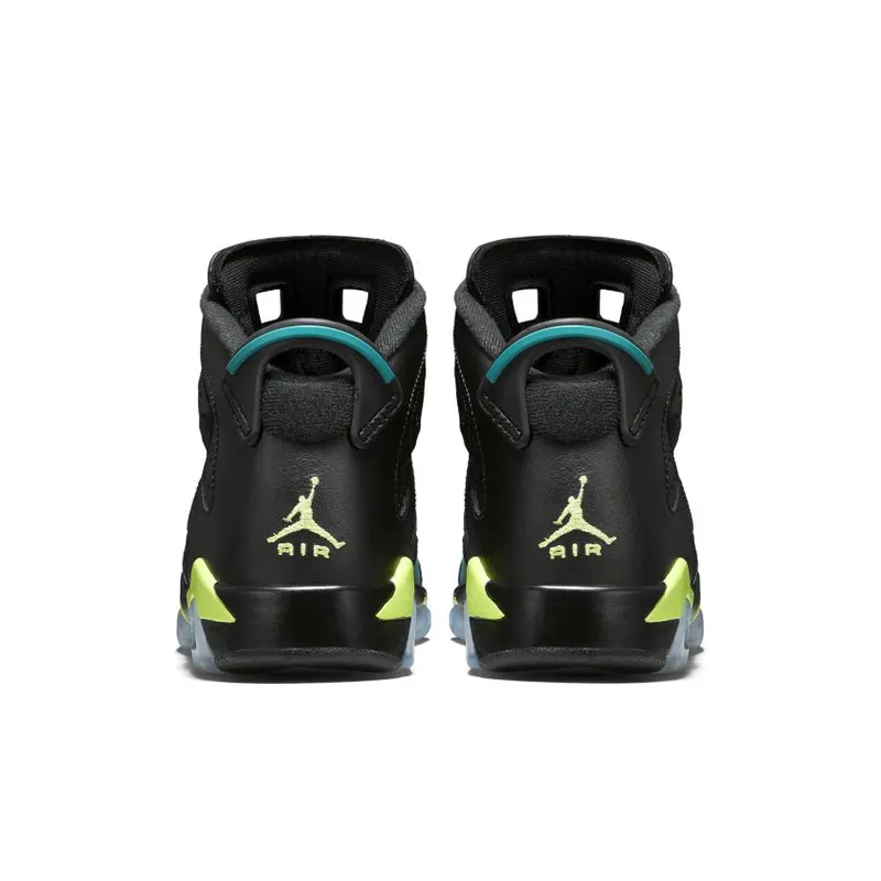 Jordan 6 Retro Turbo Green (GS) Black/Volt Ice-Turbo Green-Black (543390-043)