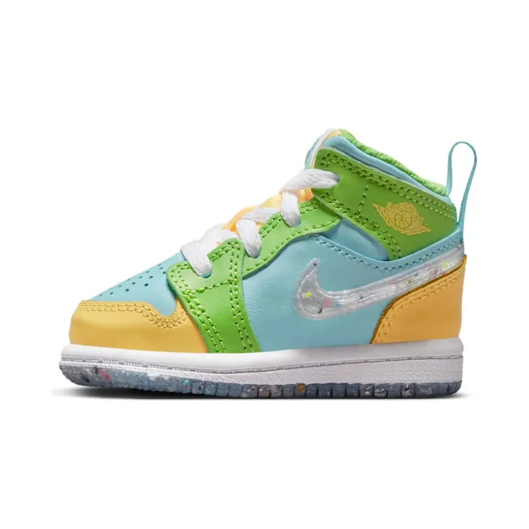 Jordan 1 Mid SE “Glacier Ice / Citron Pulse / Action Green / White” (DX4369-400)