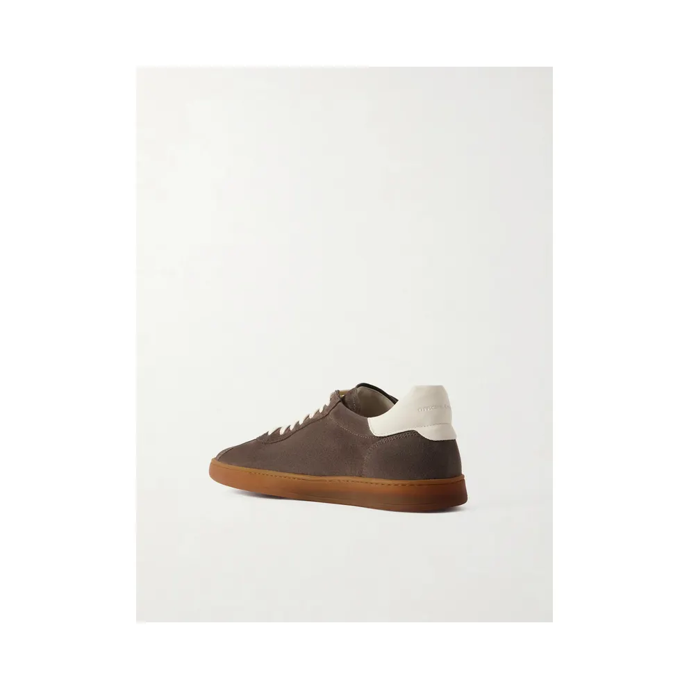 Officine Creative Ginnasio 001 Leather-Trimmed Suede Brown (OCUHALO001-CVCOM00000LC191)