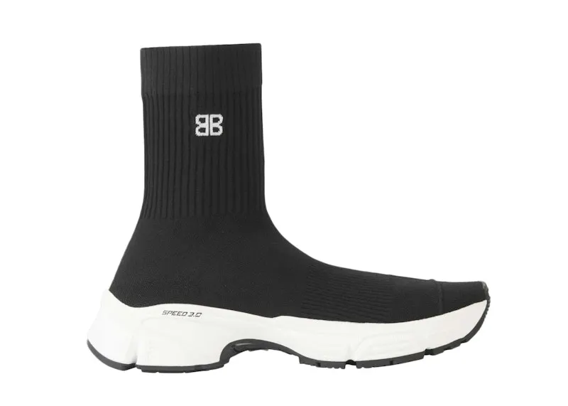Balenciaga Speed 3.0 Black White (W) (654466W2DN11090)