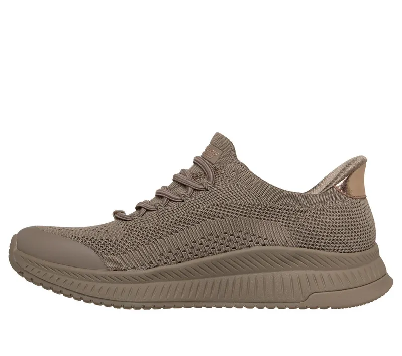 Skechers Slip-ins: BOBS Squad 4 – Dire Step Sneaker Donker Taupe