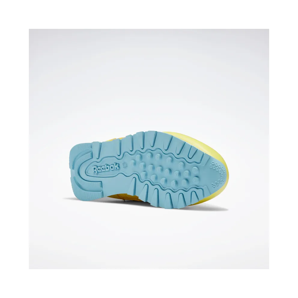 Reebok Classic Leather Shoes Power Yellow / Forage Green / Brave Blue