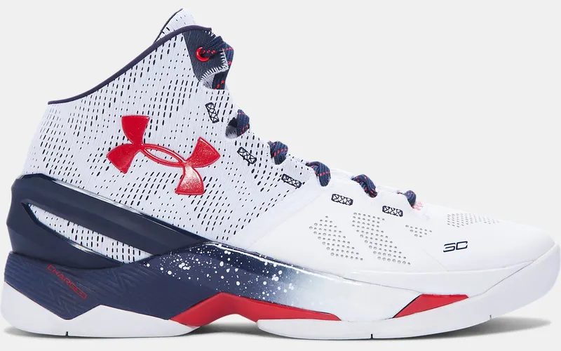 Under Armour UA Curry 2 USA White/Midnight/Red (1259007-105)