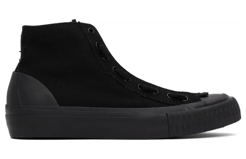 Regulation Yohji Yamamoto Grey Canvas Front Zip Sneakers (FM-E58-060)