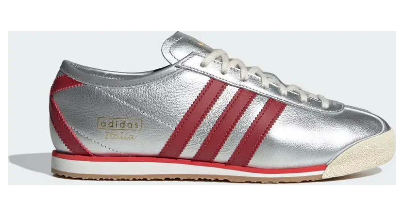 Adidas Italia 70s Silver Metallic / Team Victory Red / Gold Metallic (JQ6964)