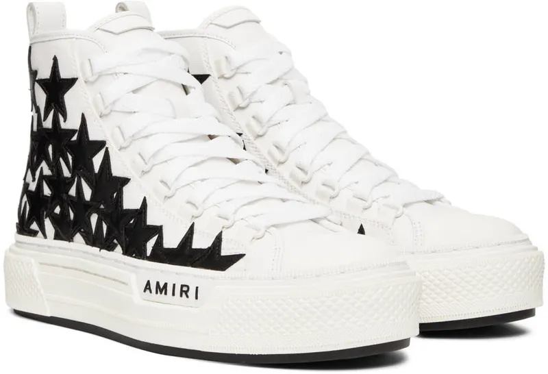 AMIRI White Stars Court High-Top (PF22MFS011-111)