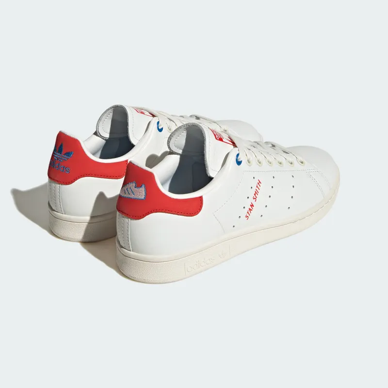 Adidas Stan Smith Core White / Red / Bright Blue (ID4542)