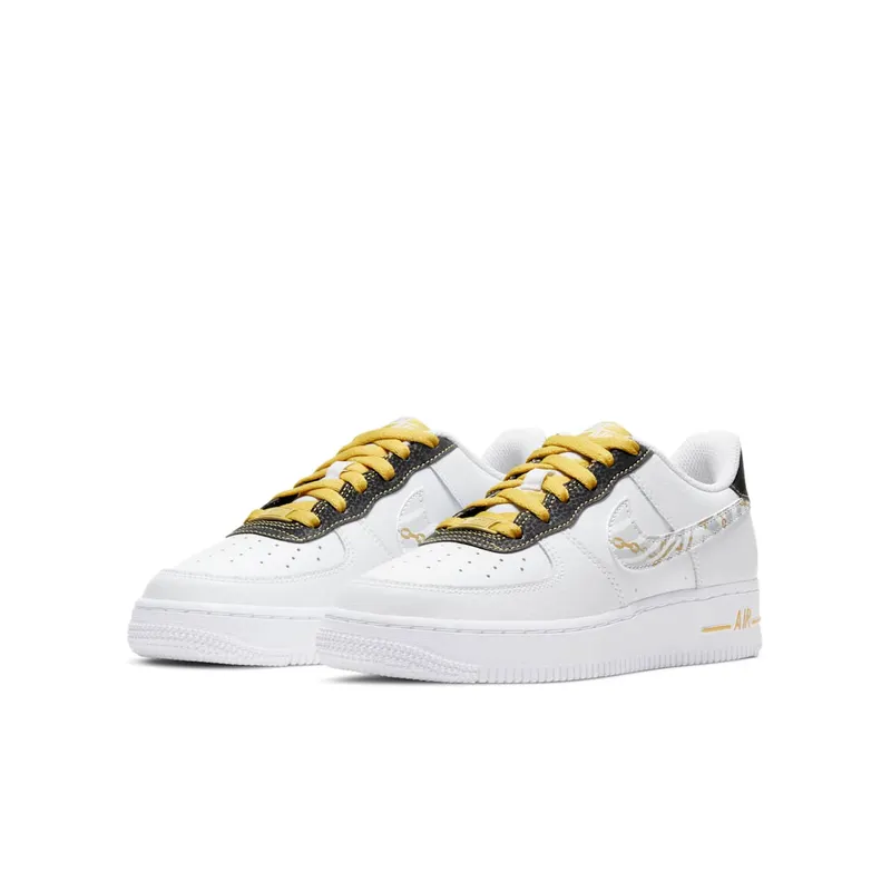 Nike Air Force 1 Low Gold Link Zebra (GS) (DH5480-100)