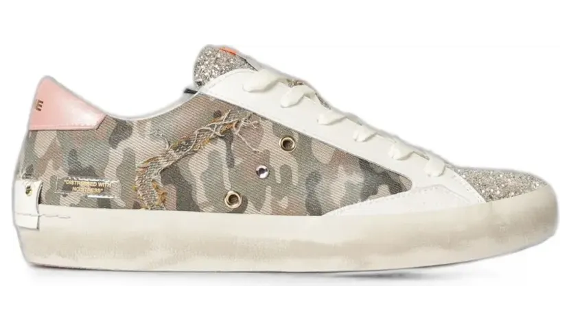 Crime London Sneakers mit Camouflage-Print – Nude (29005PP8)