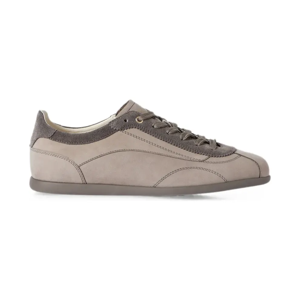 Brunello Cucinelli aus Nubukleder und Wildleder mit schmaler Außensohle – Grey (MZUKRED337CMR16)