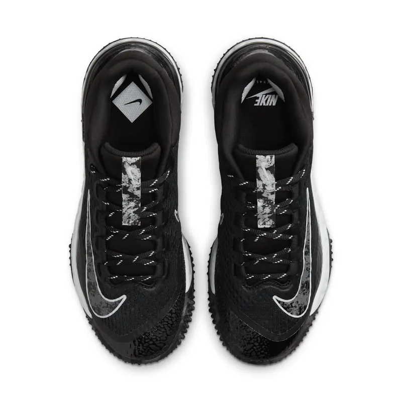 Nike Alpha Huarache Elite 4 Turf Black Pure Platinum Iron Grey (DV0496-001)