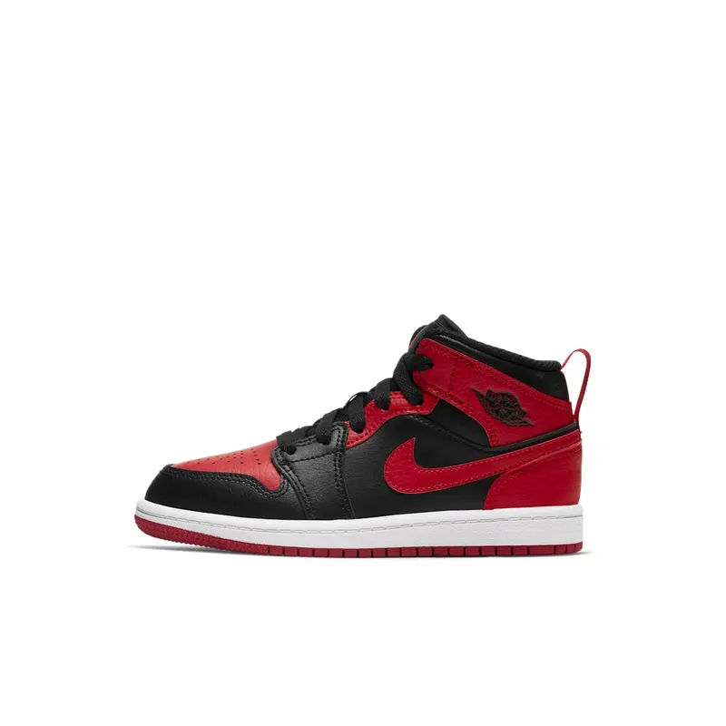 Jordan 1 Mid Banned 2020 (PS) Black/University Red-Black-White (640734-074)