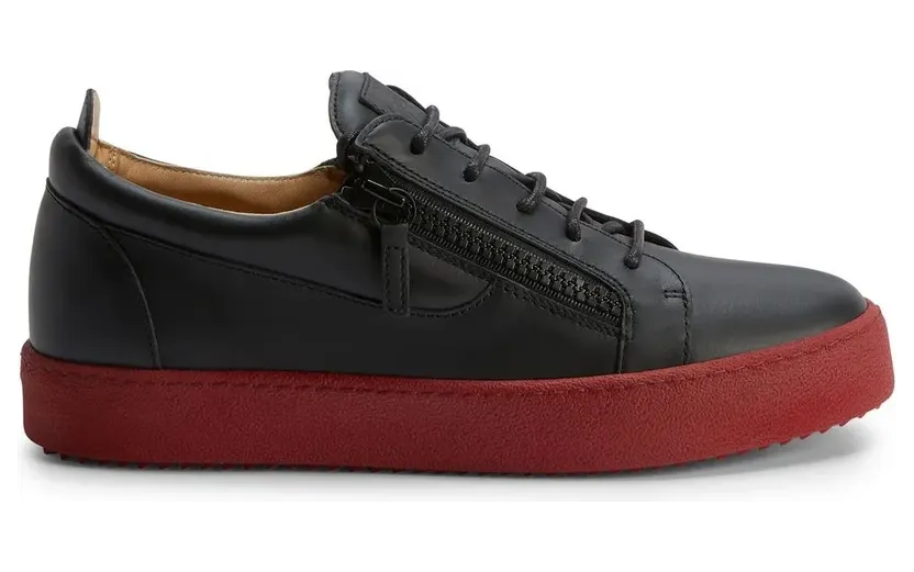 Giuseppe Zanotti Frankie Sneakers mit doppeltem Reißverschluss – Schwarz (RM00091K48)