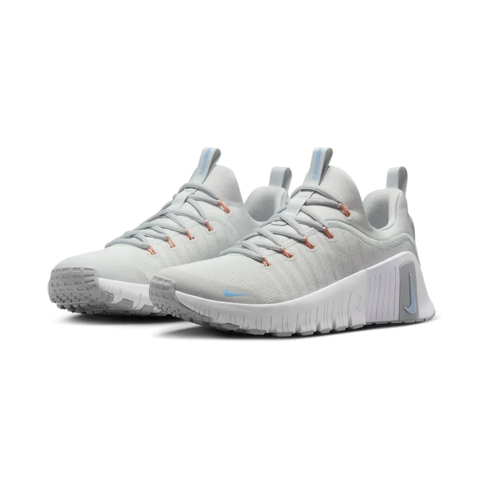 Nike Free Metcon 6 Photon Dust Light Smoke Grey Summit White Metallic Silver (FJ7126-007)