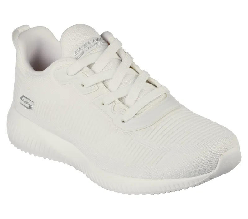 Skechers BOBS Sport Squad – Tough Talk – White – “White” (32504 WHT)