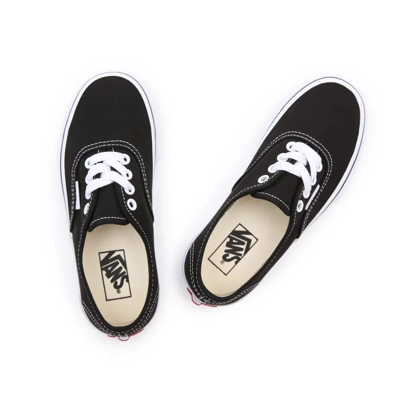 Vans Kids Black Authentic Little Kids (VN000WWX6BT1)