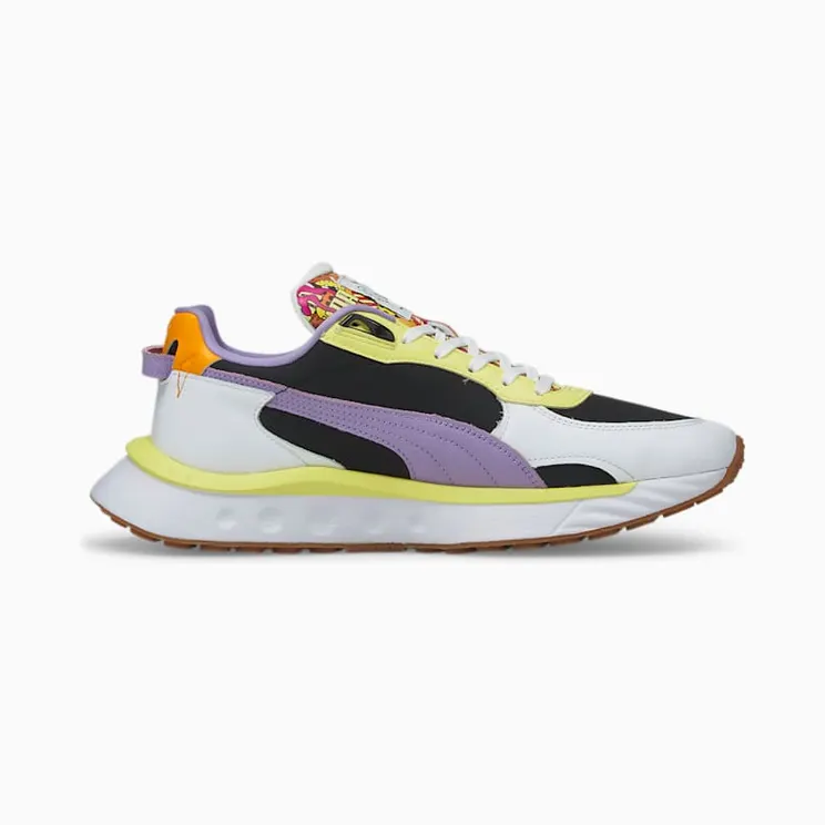 Puma Wild Rider Romero Britto Wit/Groen/Geel (381097-01)