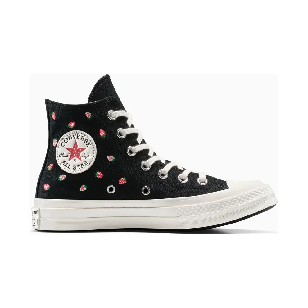 Converse Chuck 70 Embroidered Strawberries Black/Soft Red/Green (A14944C)