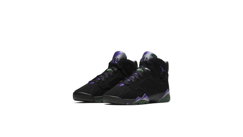 Jordan 7 Retro Ray Allen Bucks (GS) Black/Field Purple-Fir-Dark Steel Grey (304774-053)