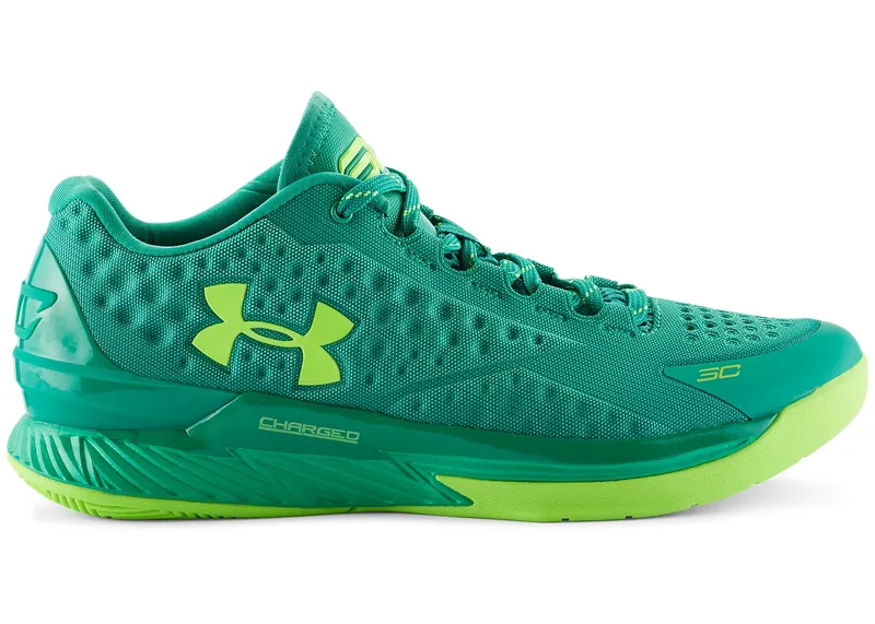 Under Armour UA Curry 1 Low Golf Scratch Green/Lime Green (1269048-387)