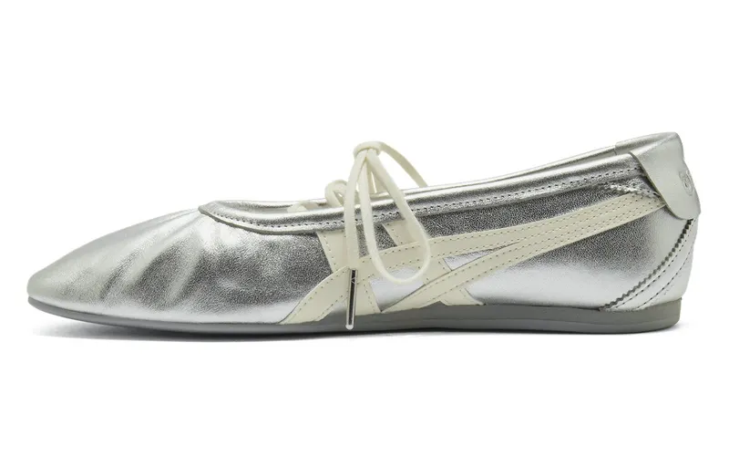Onitsuka Tiger Womens Gymnarina “Silver Cream” (1182A754-020)