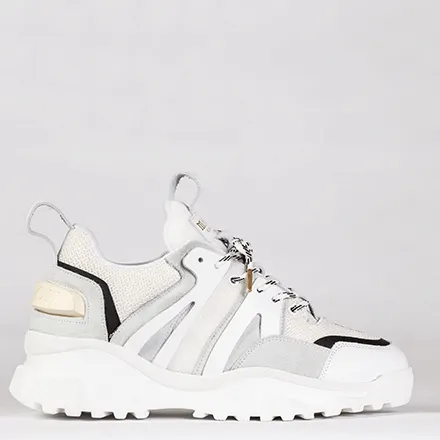 Mason Garments Genova 3 Leather/Suede/Heat Press/Mesh White Weiß (FW20-31C)