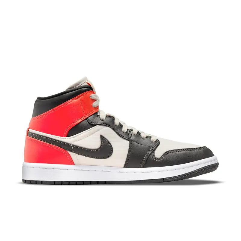 Air Jordan 1 Mid Light Orewood Brown – “Light Orewood Brown / Bright Crimson / White” (DQ6078-100)