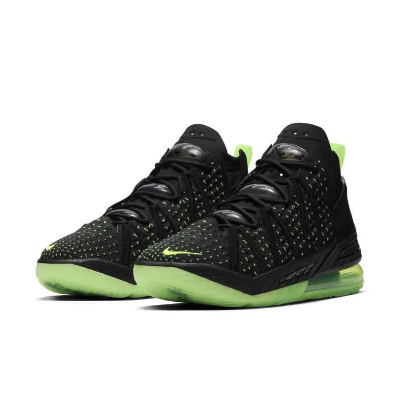 LeBron 18′ Black/Electric Green’ Basketball Black (CQ9283-005)
