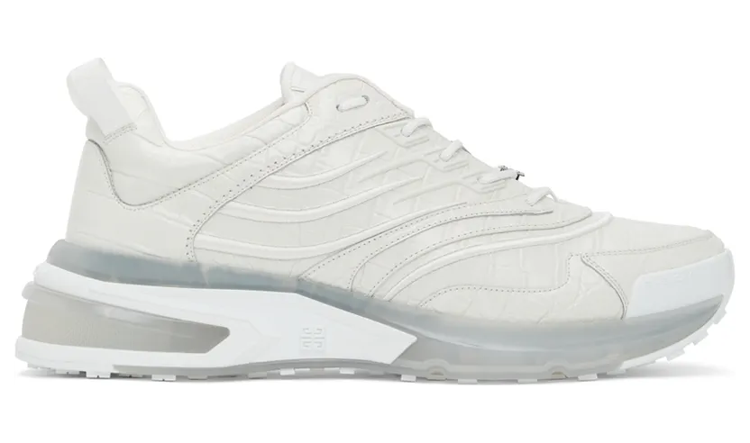 Givenchy White Croc GIV 1 Sneakers (BH004WH0WK)