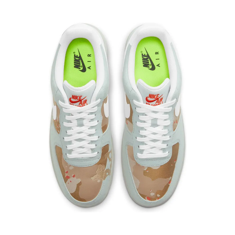 Nike Air Force 1 Low ’07 LX Embroidered Desert Camo Photon Dust/Photon Dust-Team Orange (DD1175-001)