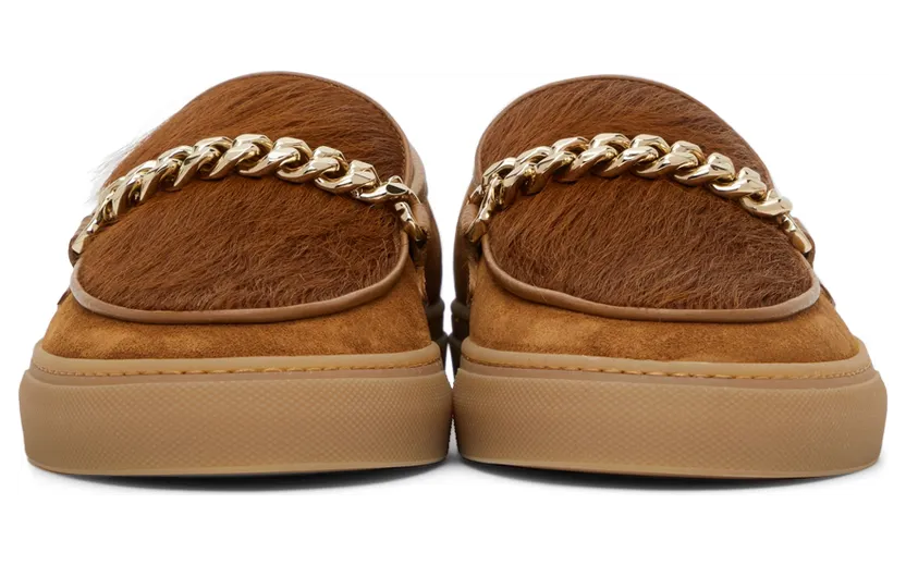 Human Recreational Services SSENSE Exclusive Brown Hair Loafers (UE21GF0300X1C7) (2)