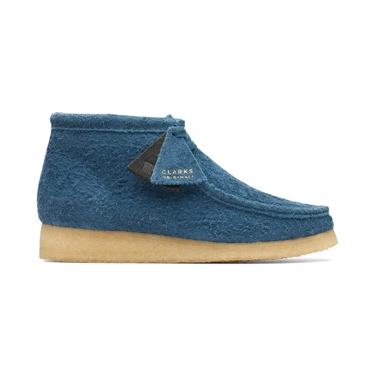 Clarks Originals Wallabee Hairy Suede Deep Blue (26174050)