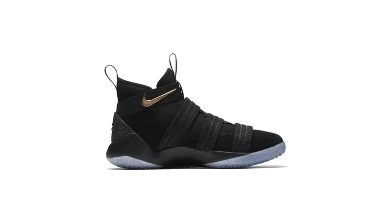 Nike LeBron Zoom Soldier 11 Black Gold Black/Metallic Gold-White (897646-002)