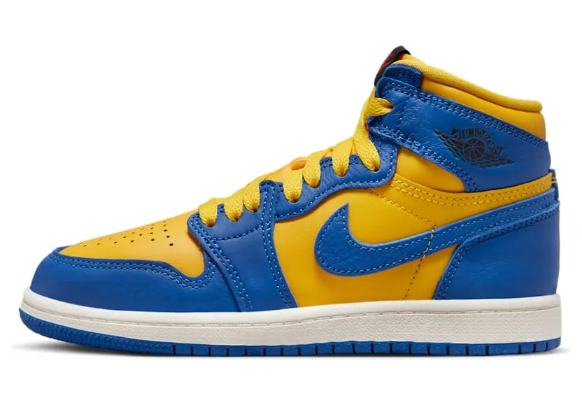 Jordan 1 Retro High OG Reverse Laney “Varsity Maize / Sail / Game Royal” (FD2597-700)