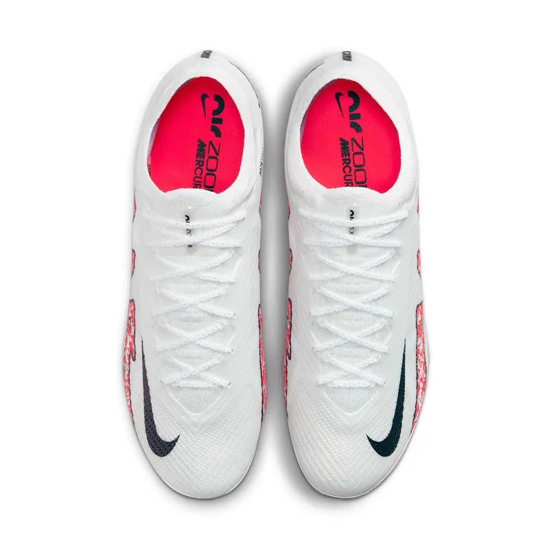Nike Zoom Mercurial Vapor 15 Elite FG White Bright Crimson (DJ4978-101)
