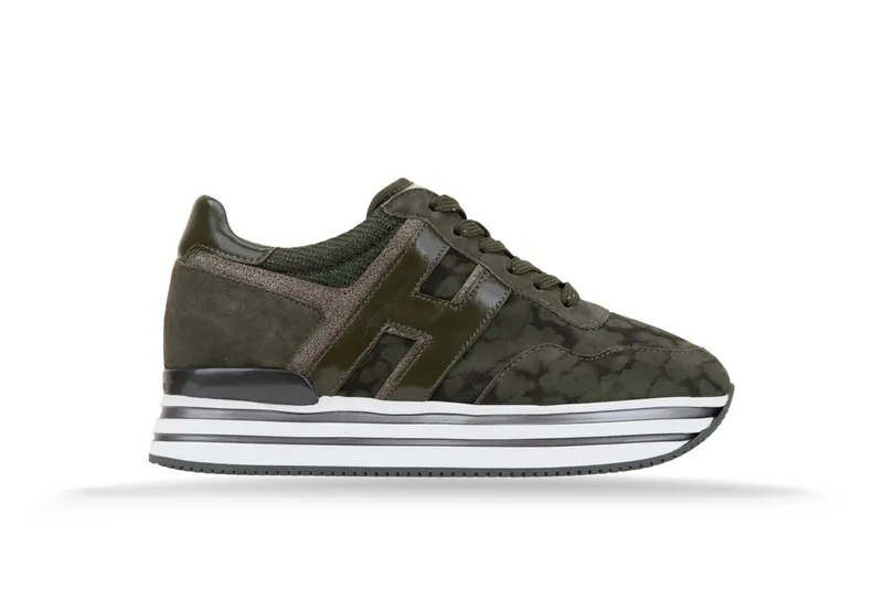 Hogan Midi Platform “Olive/Green Dark” (HXW4830CB80 2BU)
