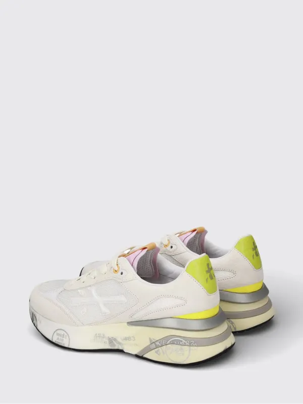 Premiata Moerund Suede and Nylon Sneakers White 2 (MOERUN8303) (2)