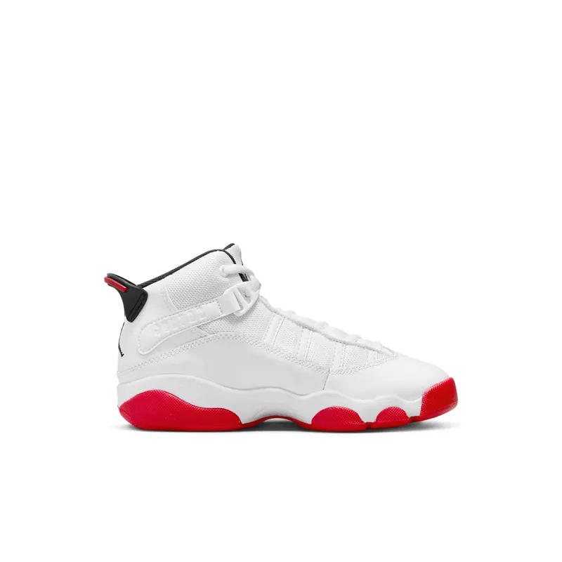 Air Jordan 6 RINGS PS “WHITE UNIVERSITY RED” (323432-160)