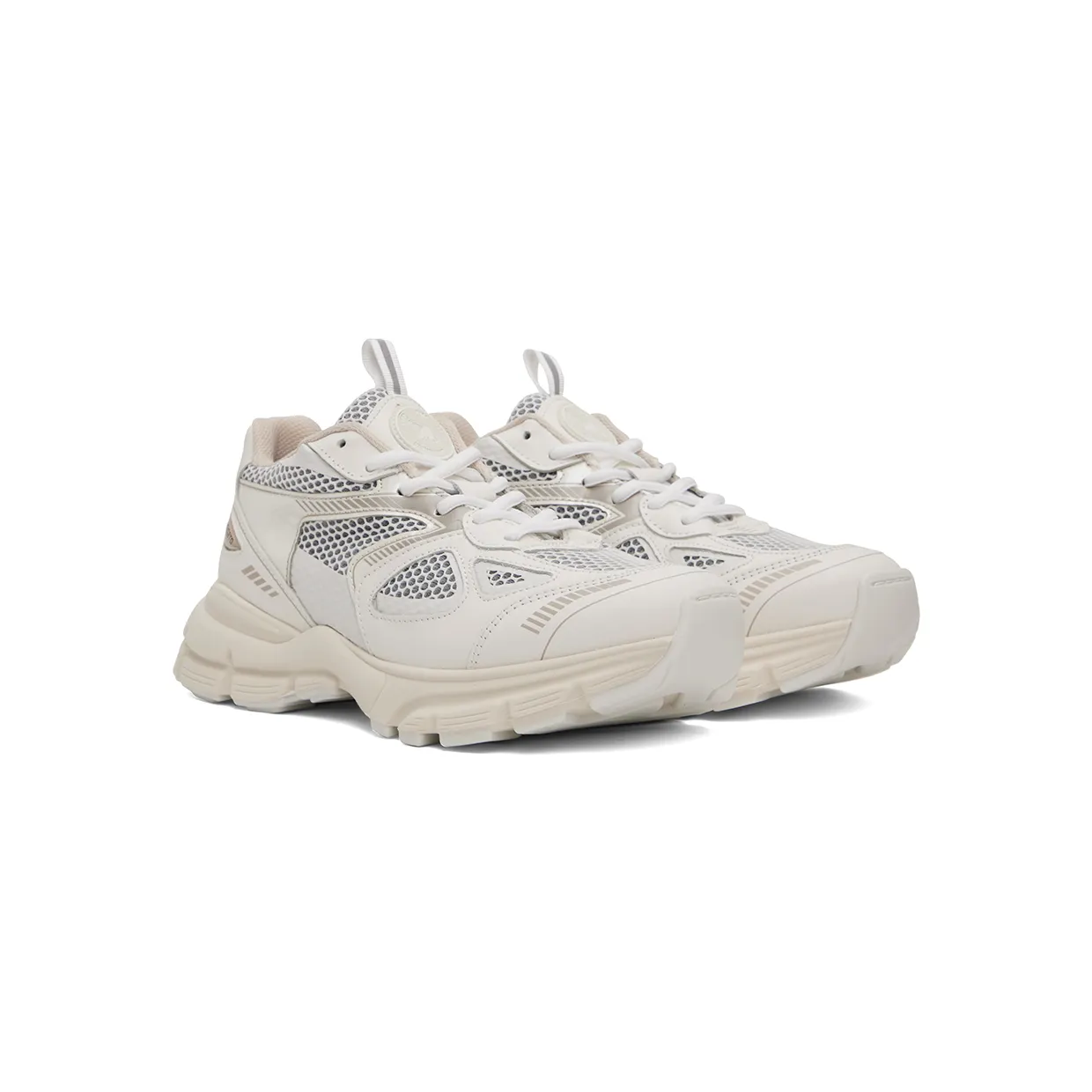 Axel Arigato White & Taupe Marathon Runner Sneakers (F0158042) (4)