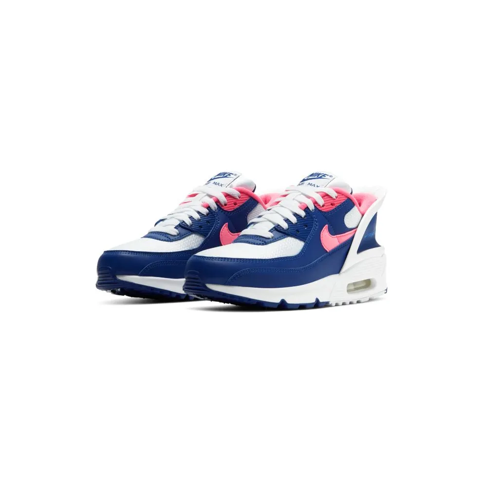 Nike Air Max 90 Flyease Deep Royal Blue Hyper Pink (GS) White/White-Deep Royal Blue-Hyper Pink (CV0526-101)