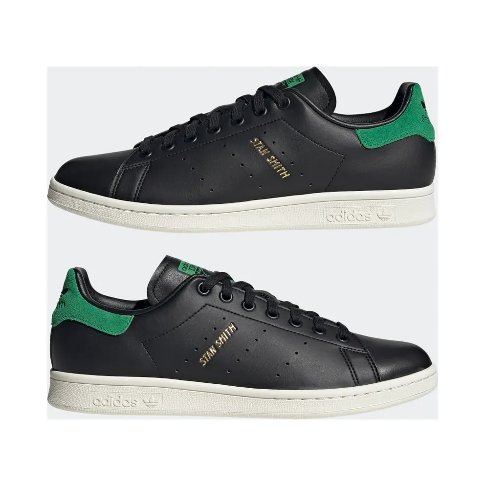 Adidas Stan Smith Core Black / Green / Off White (GZ6314)
