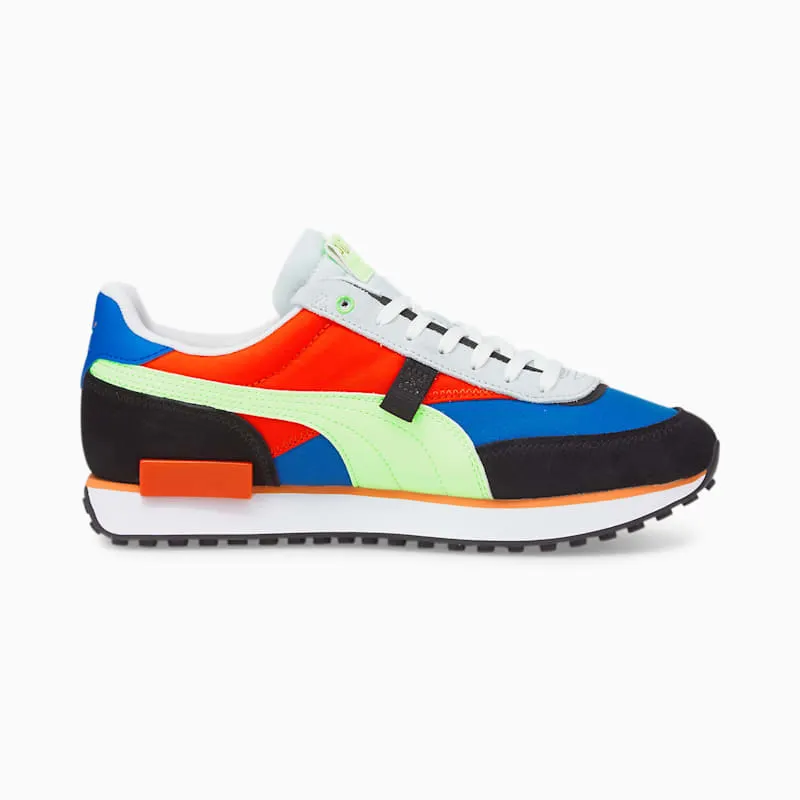 Women’s PUMA Future Rider Displaced Victoria Blue/Fizzy Lime (383148-02)