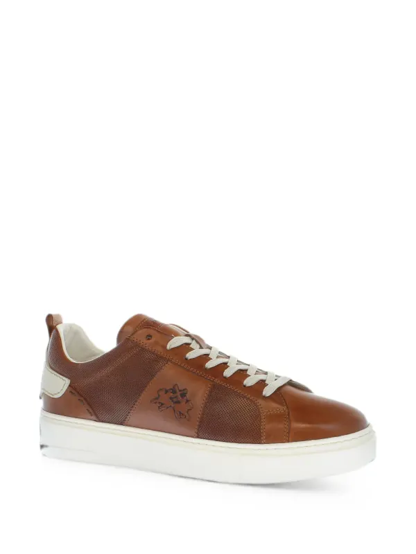 La Martina Cupsole aus Leder – Brown (LFM2410113610)