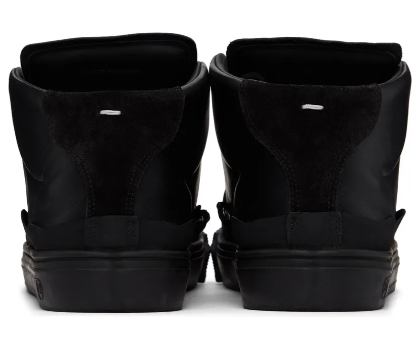Maison Margiela White Leather Mid-Top Sneakers (S97WS0054 P4366) (4)