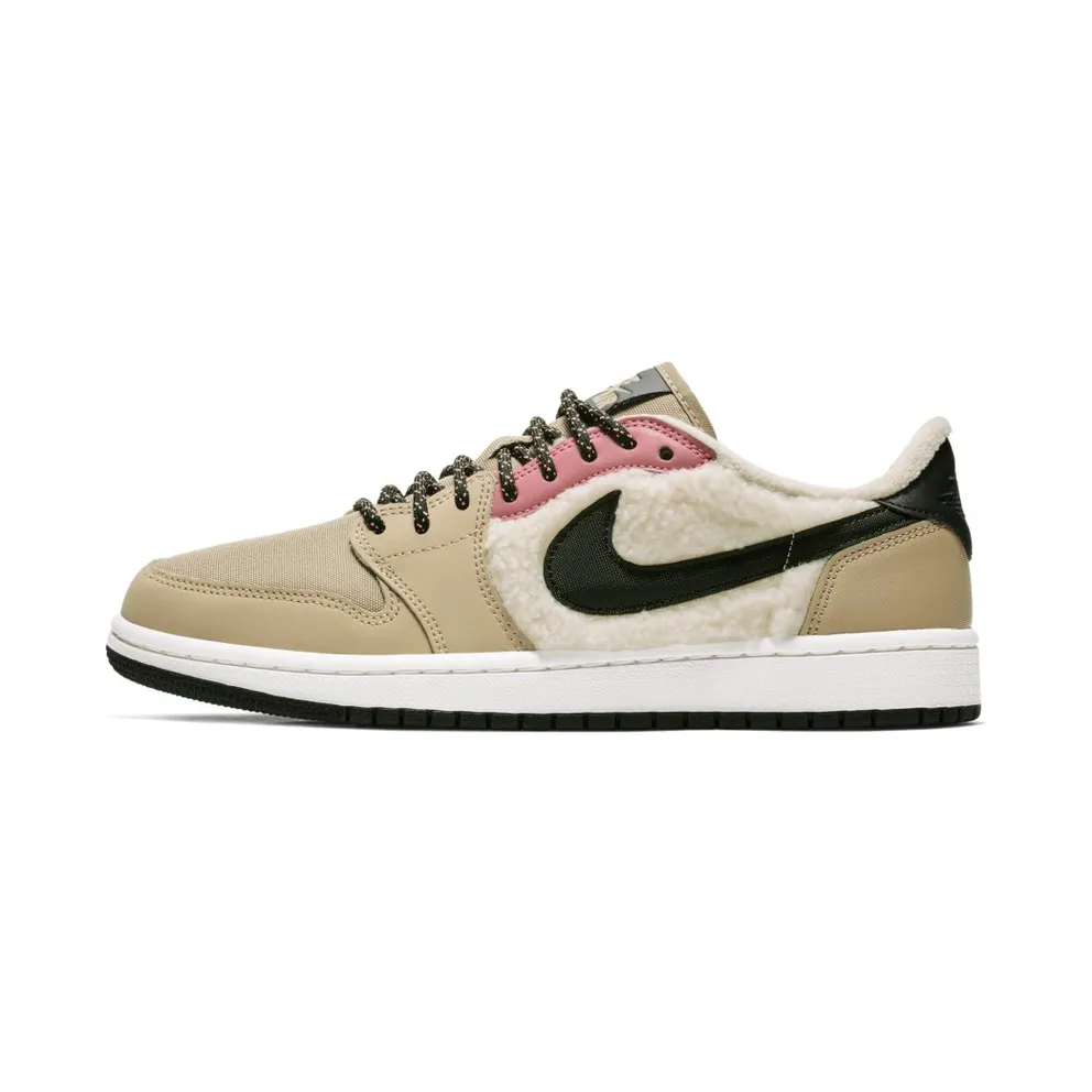 Jordan 1 Retro Low Utility Pack (W) Parachute Beige/Black-Beach-Lava Glow (AQ0828-200)