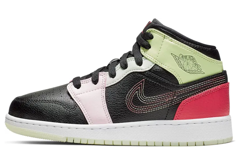 Jordan 1 Mid Glow-In-The-Dark (GS)