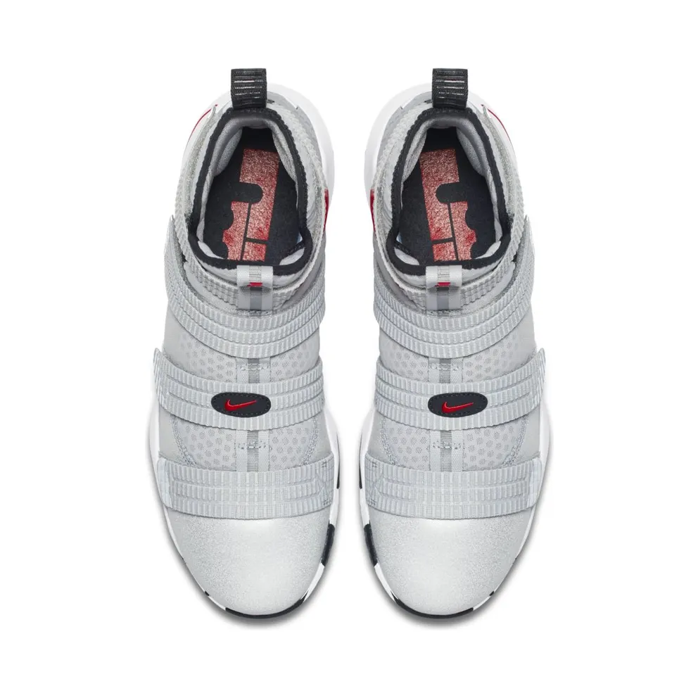 Nike LeBron Zoom Soldier 11 Silver Bullet Metallic Silver/White-Black-Varsity Red (897646-007)